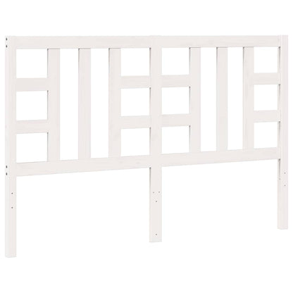 Testiera per Letto Bianca 156x4x100 cm Legno Massello di Pino