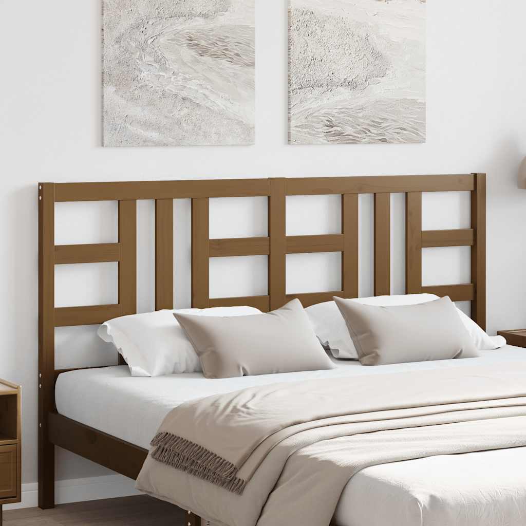 Testiera per Letto Ambra 156x4x100 cm in Legno Massello di Pino