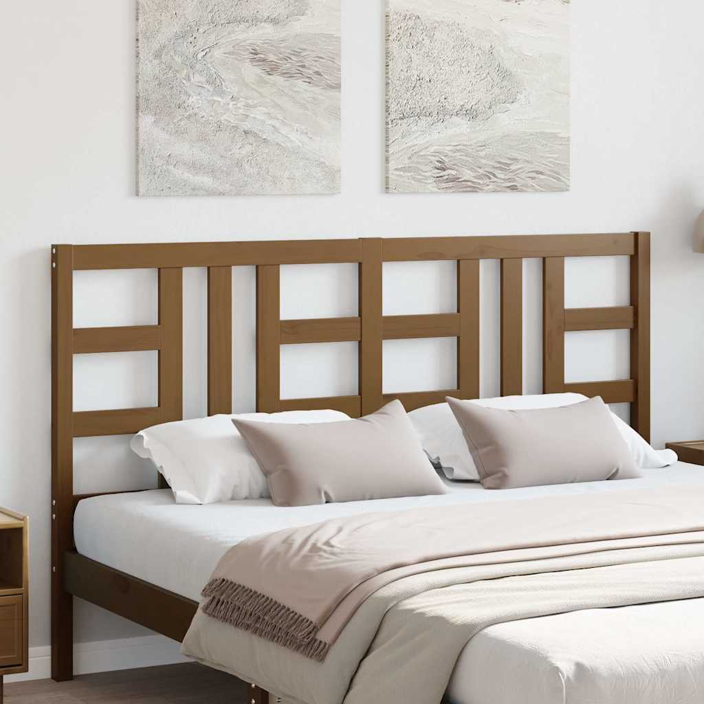 Testiera per Letto Ambra 166x4x100 cm in Legno Massello di Pino | homemem39