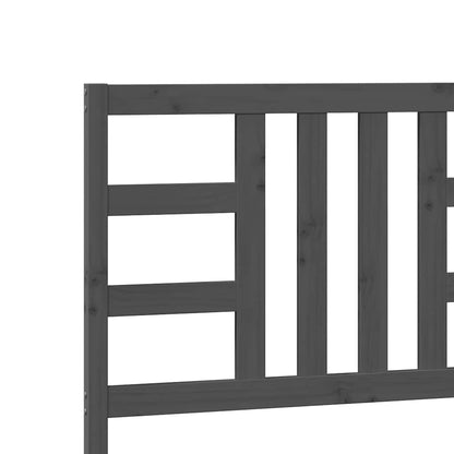 Graues Bettkopfteil 206 x 4 x 100 cm aus massivem Kiefernholz