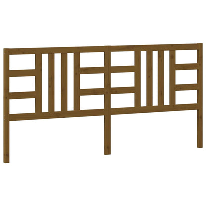 Testiera per Letto Ambra 206x4x100 cm in Legno Massello di Pino