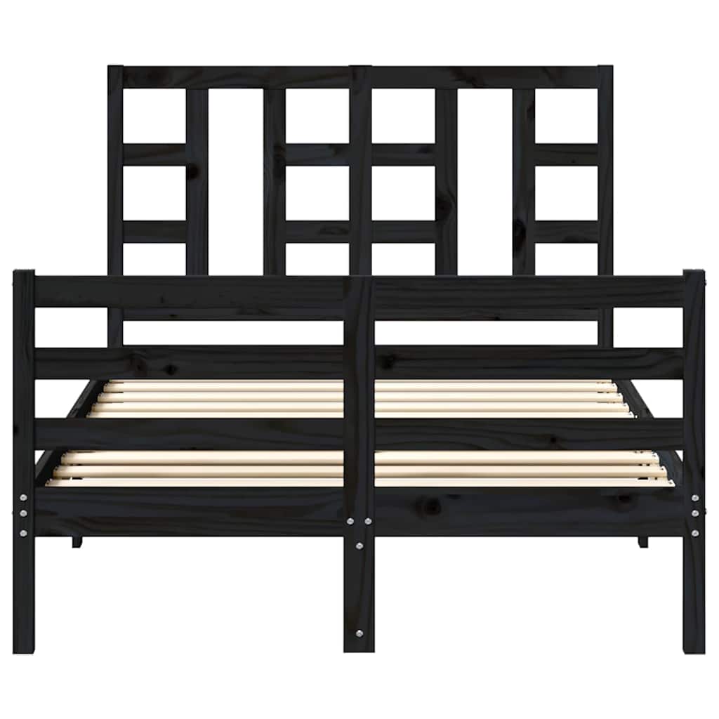 Testiera per Letto Ambra 206x4x100 cm in Legno Massello di Pino