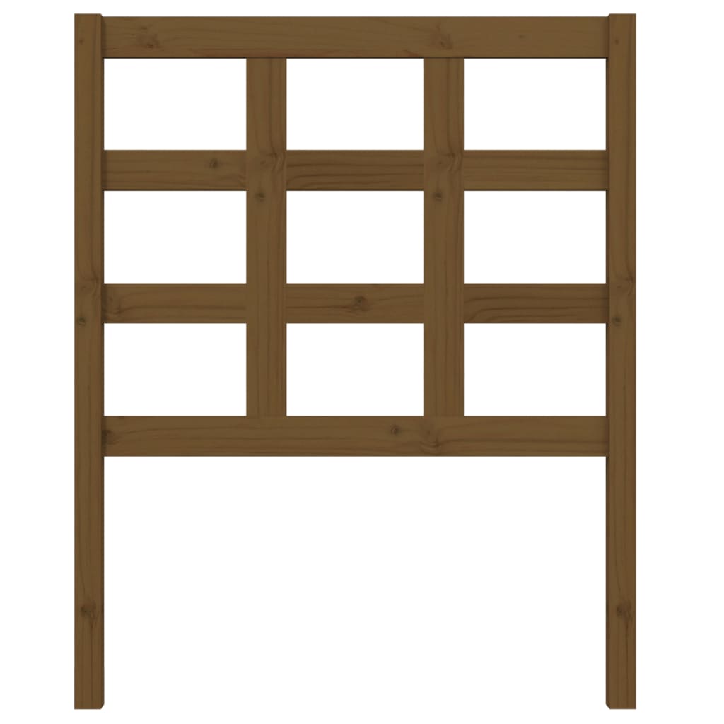 Testiera per Letto ambra 80,5x4x100cm in Legno Massello di Pino | homemem39
