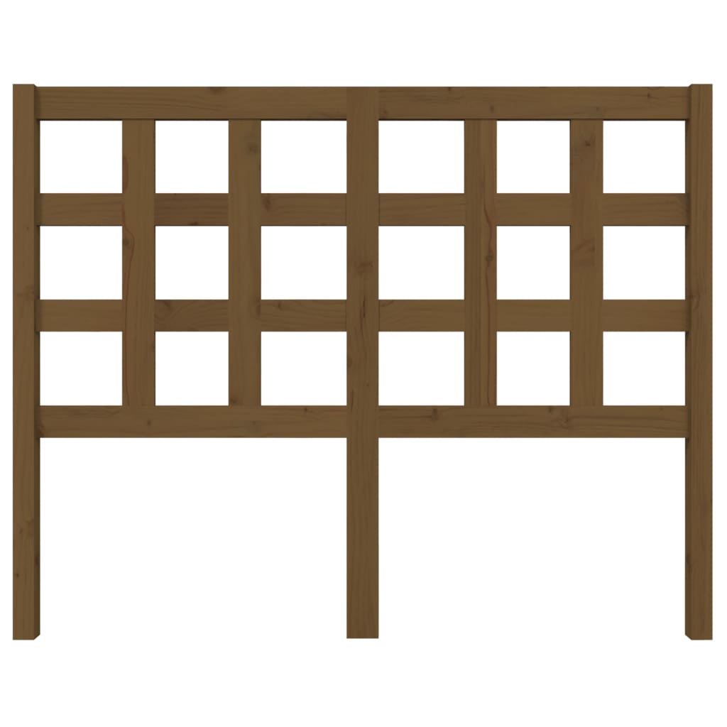 Testiera per Letto ambra 125,5x4x100 cm Legno Massello di Pino