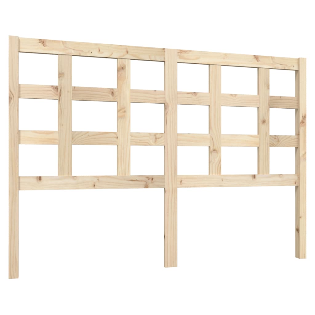 Testiera per Letto 140,5x4x100 cm Legno Massello di Pino