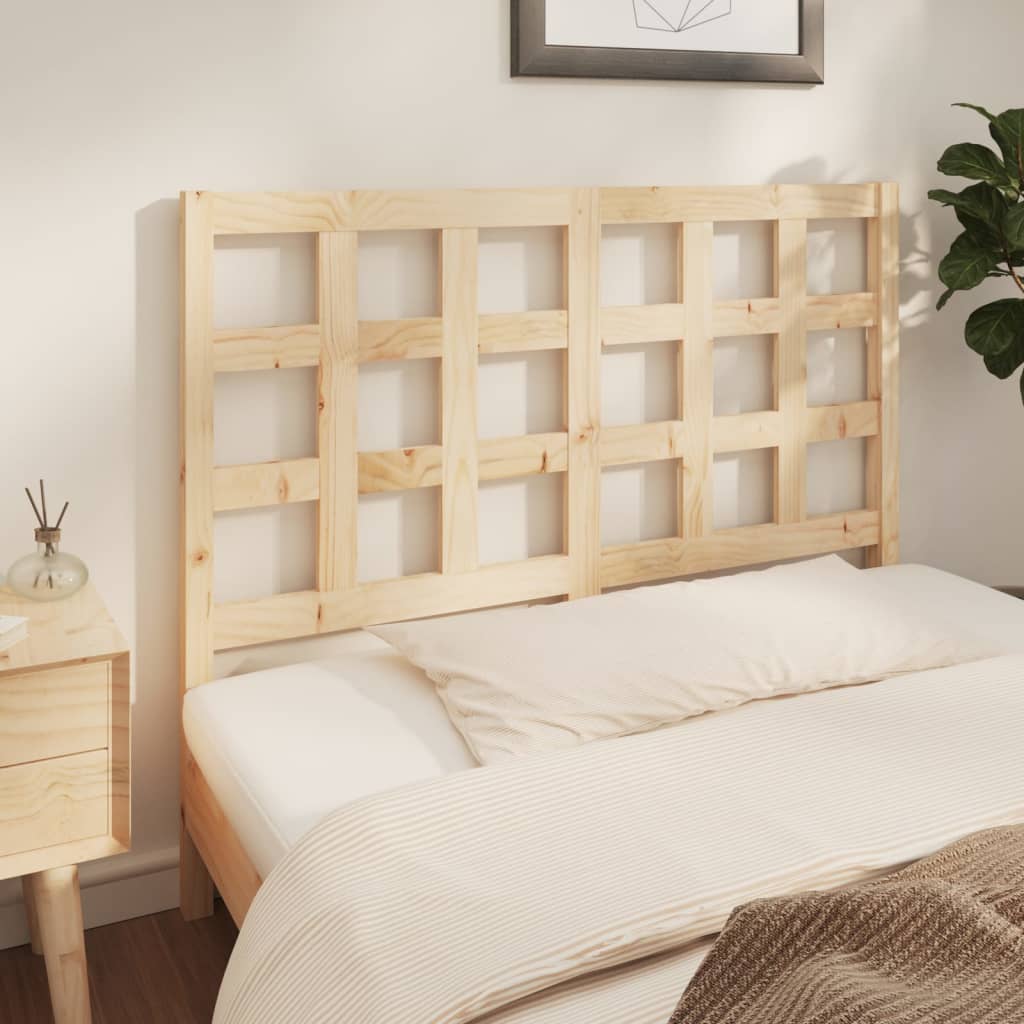 Testiera per Letto 140,5x4x100 cm Legno Massello di Pino