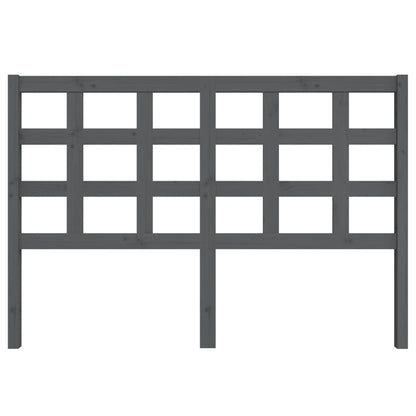 Testiera per Letto Grigia 145,5x4x100 cm Legno Massello di Pino - homemem39