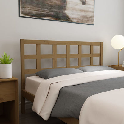Testiera per Letto Ambra 156x4x100 cm in Legno Massello di Pino | homemem39