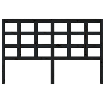 Testiera per Letto Nera 156x4x100 cm in Legno Massello di Pino - homemem39