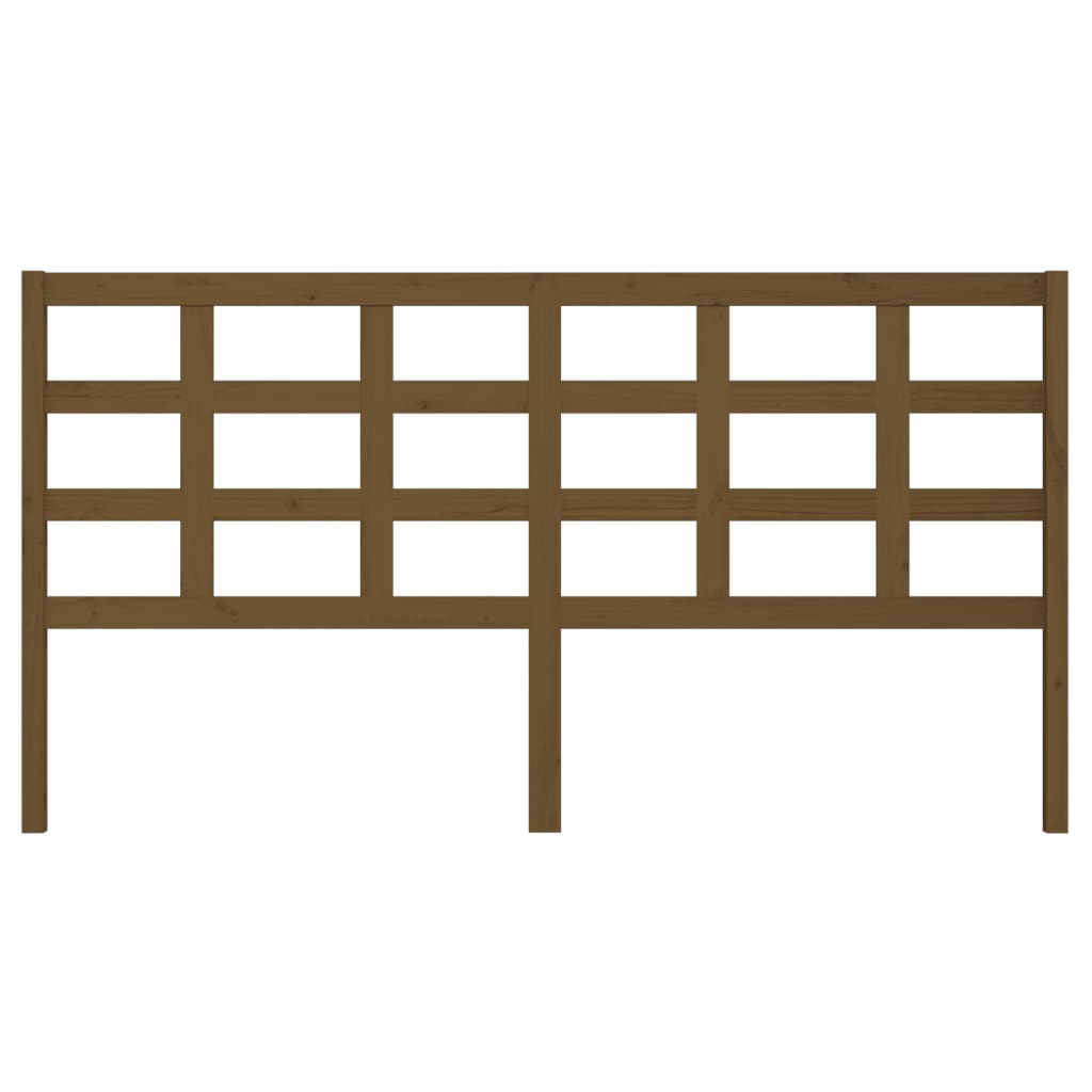 Testiera per Letto ambra 185,5x4x100 cm Legno Massello di Pino - homemem39