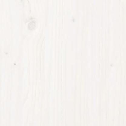 Testiera per Letto Bianca 125,5x4x100 cm Legno Massello di Pino - homemem39