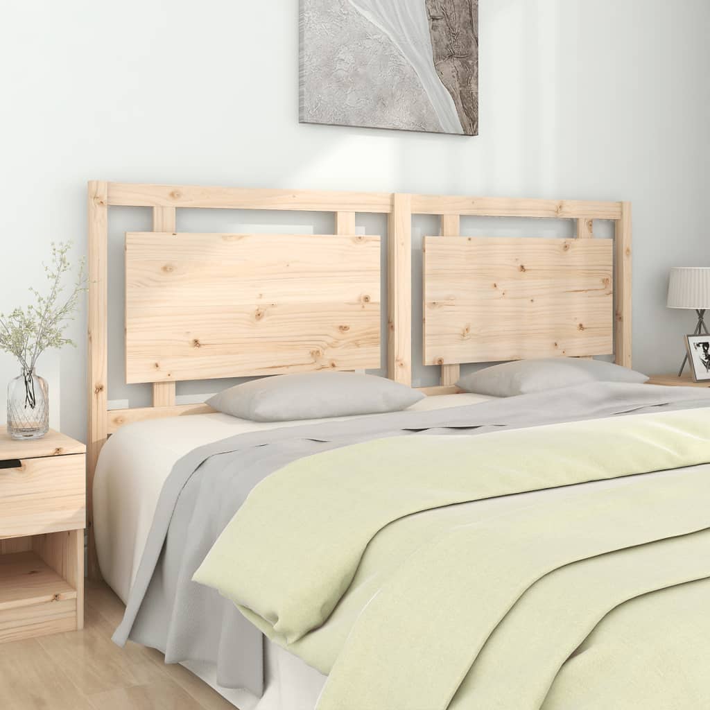 Testiera per Letto 185,5x4x100 cm in Legno Massello di Pino - homemem39