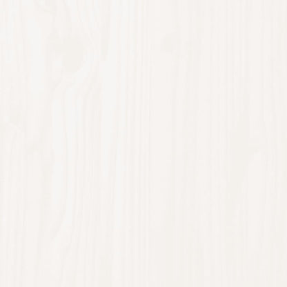 Testiera per Letto Bianca 205,5x4x100 cm Legno Massello di Pino - homemem39