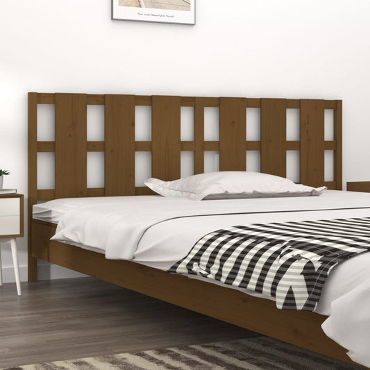 Testiera per Letto ambra 205,5x4x100 cm Legno Massello di Pino - homemem39