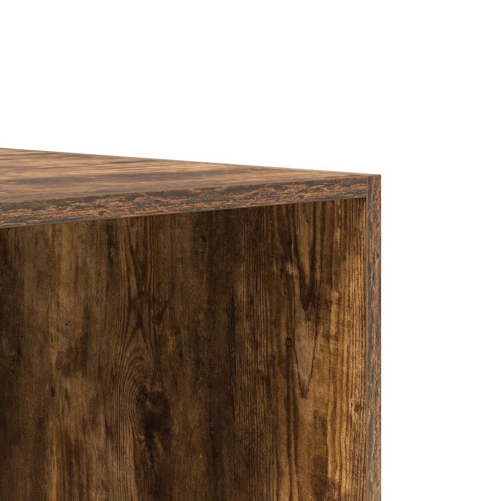 Armadio con Cassetti Rovere Fumo 50x50x200 cm Legno Multistrato