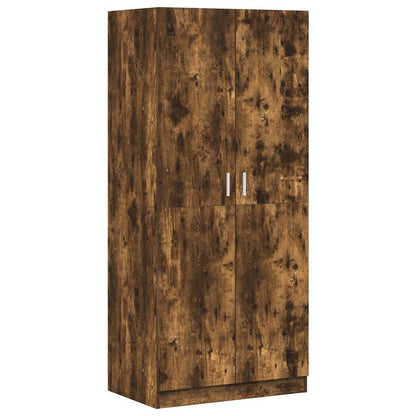 Armadio Rovere Fumo 80x52x180 cm in Legno Multistrato