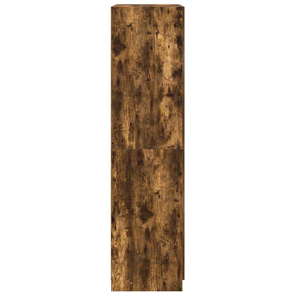 Armadio Rovere Fumo 90x52x200 cm in Legno Multistrato