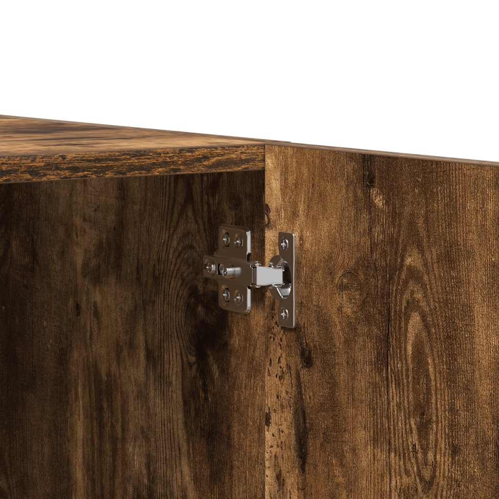 Armadio Rovere Fumo 90x52x200 cm in Legno Multistrato