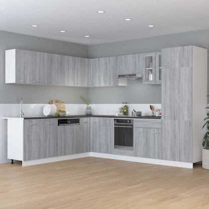 Armadio per Frigo “Lyon” Grigio Sonoma 60x57x207 cm