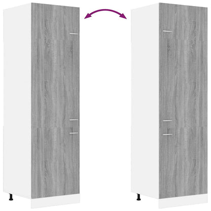 Armadio per Frigo “Lyon” Grigio Sonoma 60x57x207 cm