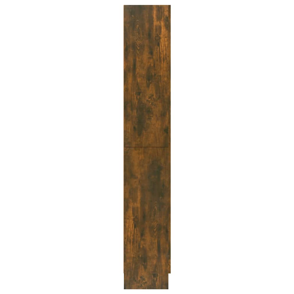 Mobile Vetrina Rovere Fumo 82,5x30,5x185 cm Legno Multistrato | homemem39