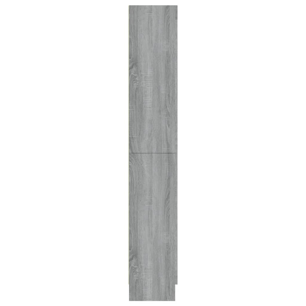 Mobile Vetrina Grigio Sonoma 82,5x30,5x185,5 Legno Multistrato - homemem39