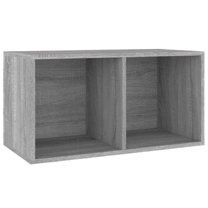Contenitore Vinili Grigio Sonoma 71x34x36 cm Legno Multistrato - homemem39
