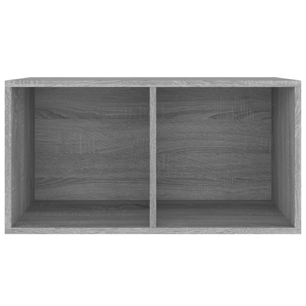 Contenitore Vinili Grigio Sonoma 71x34x36 cm Legno Multistrato