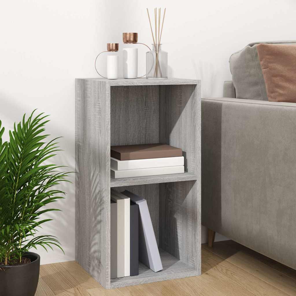 Contenitore Vinili Grigio Sonoma 71x34x36 cm Legno Multistrato