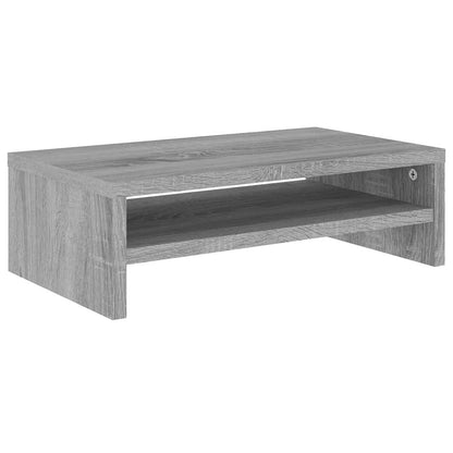 Supporto per Monitor Grigio Sonoma 42x24x13cm Legno Multistrato - homemem39