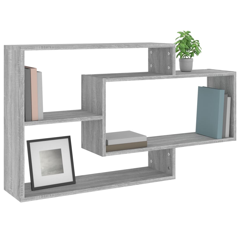 Mensola a Muro Grigio Sonoma 104x20x58,5 cm Legno Multistrato | homemem39
