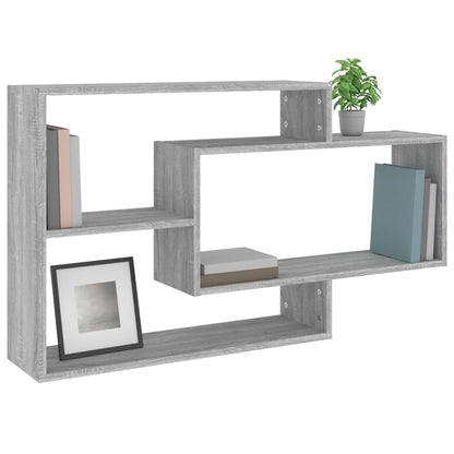 Mensola a Muro Grigio Sonoma 104x20x58,5 cm Legno Multistrato | homemem39