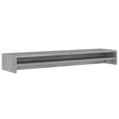 Supporto Monitor Grigio Sonoma 100x24x13cm in Legno Multistrato - homemem39