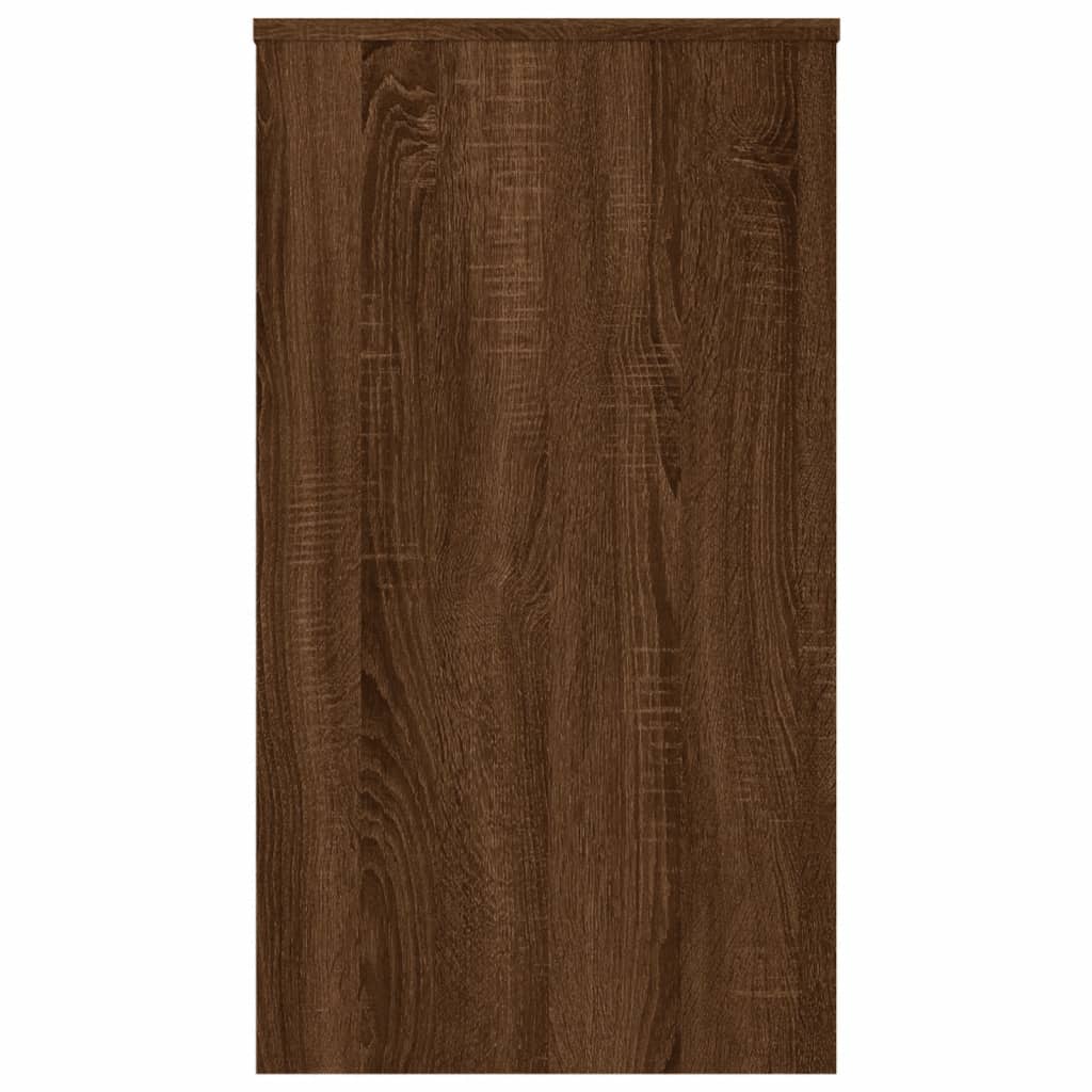 Scrivania Rovere Marrone 90x40x72 cm in Legno Multistrato - homemem39