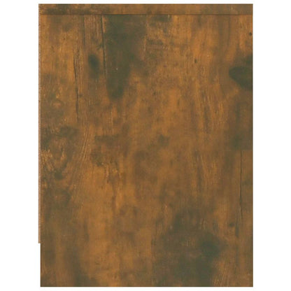 Comodino Rovere Fumo 40x30x40 cm in Legno Ingegnerizzato