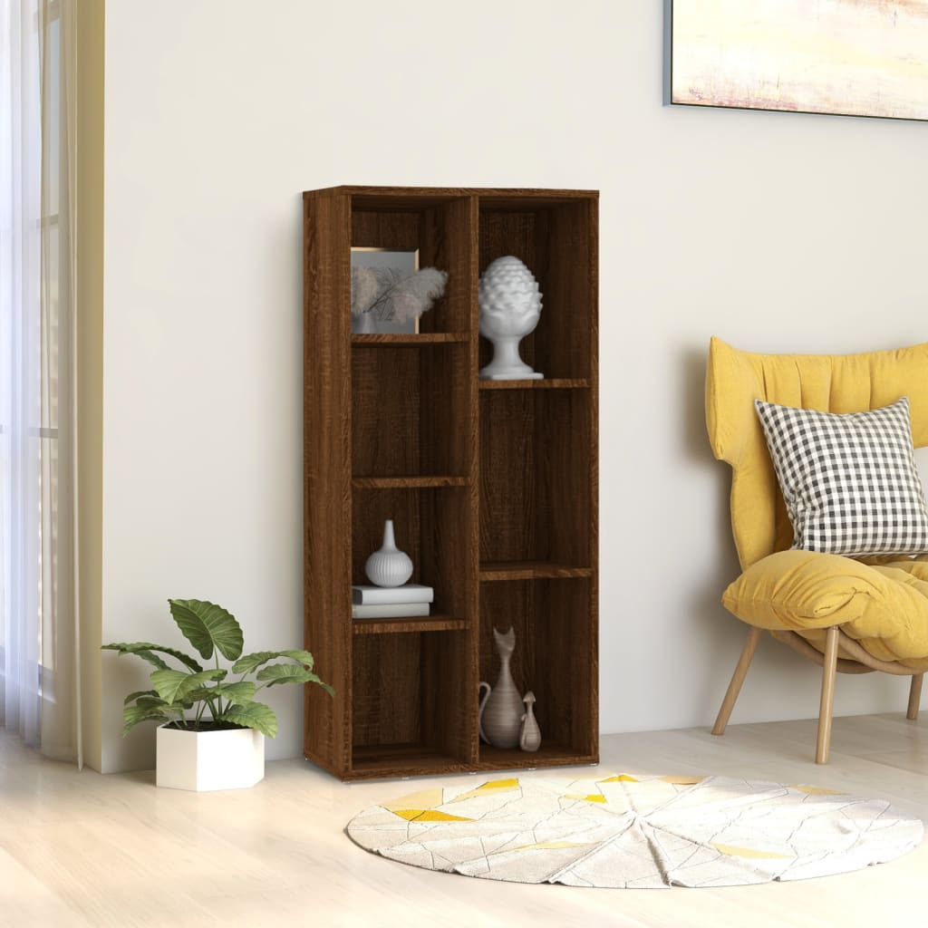 Libreria Rovere Marrone 50x25x106 cm - homemem39