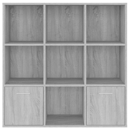 Libreria Grigio Sonoma 98x30x98 cm