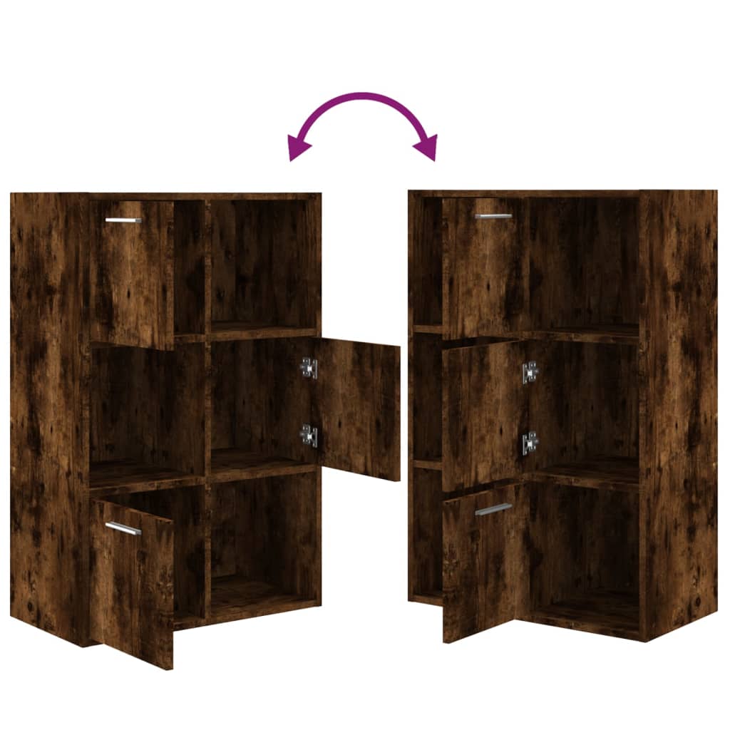 Mobile Contenitore in Rovere Fumo 60x29,5x90 cm | homemem39