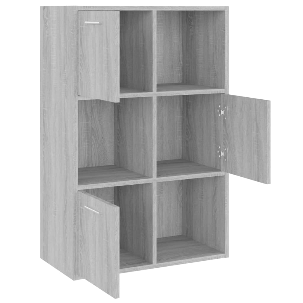 Mobile Contenitore Grigio Sonoma 60x29,5x90 cm - homemem39