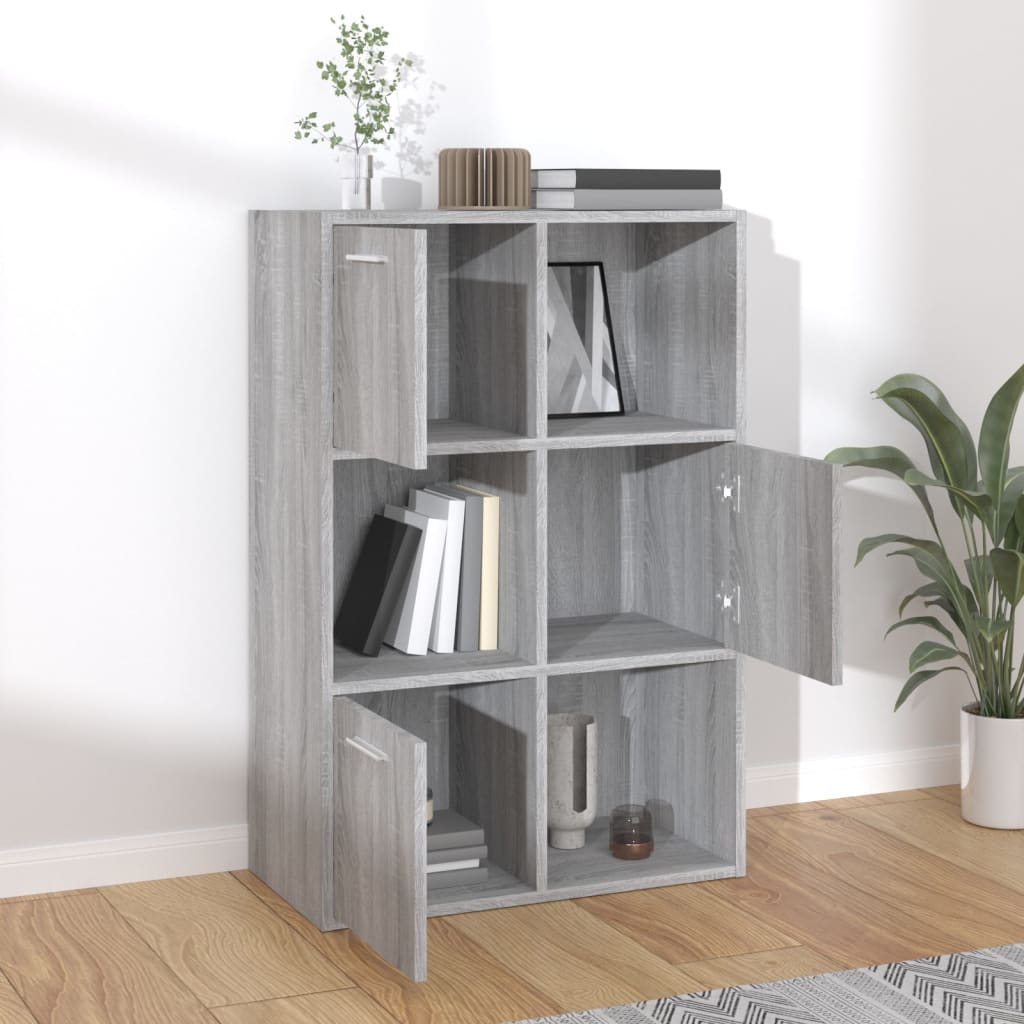 Mobile Contenitore Grigio Sonoma 60x29,5x90 cm - homemem39