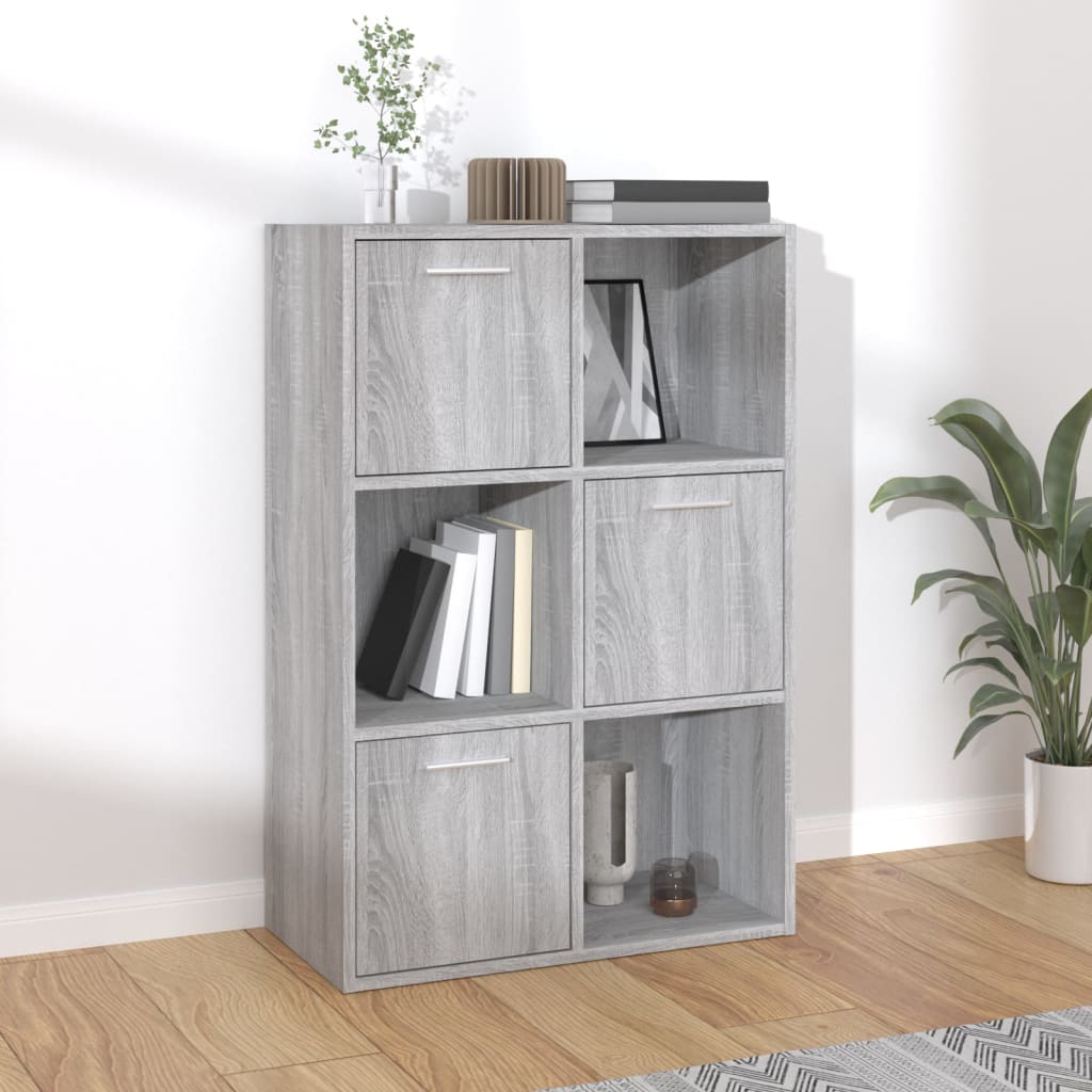 Mobile Contenitore Grigio Sonoma 60x29,5x90 cm - homemem39