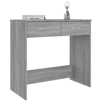 Scrivania Grigio Sonoma 80x40x75 cm in Legno Multistrato - homemem39