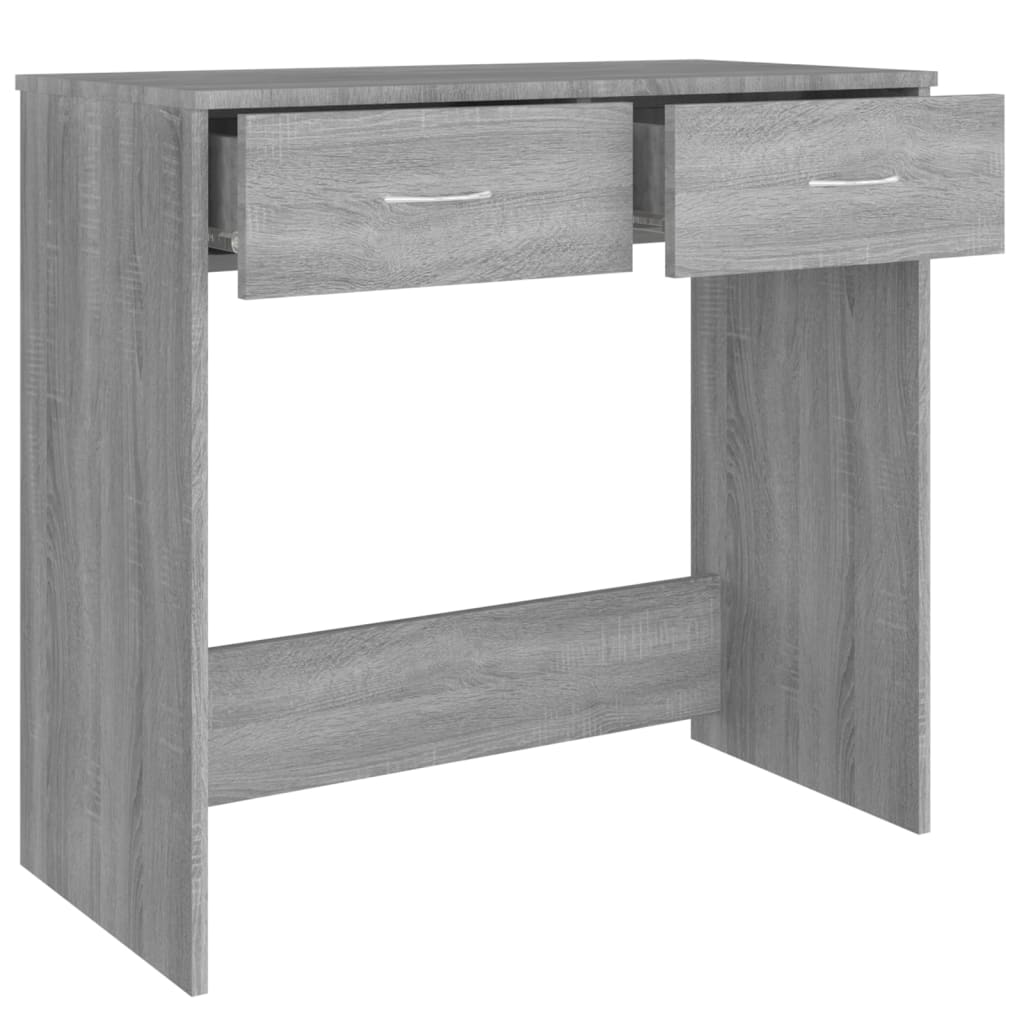 Scrivania Grigio Sonoma 80x40x75 cm in Legno Multistrato - homemem39