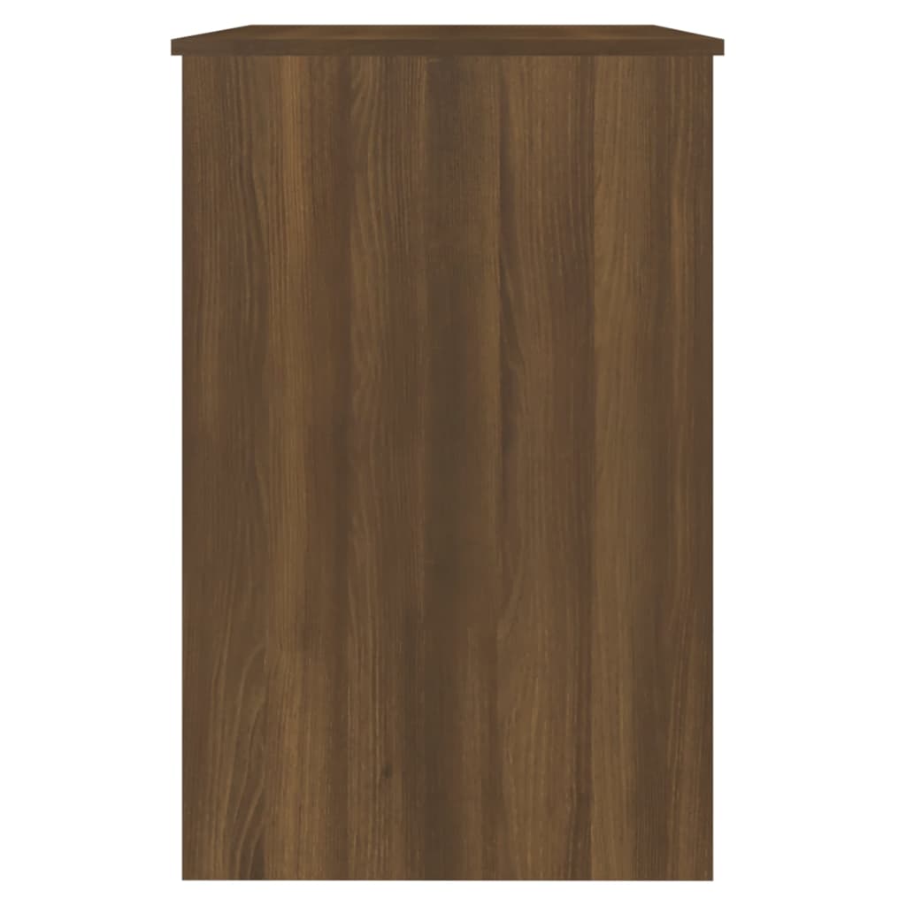 Scrivania Rovere Marrone 100x50x76 cm in Legno Multistrato - homemem39