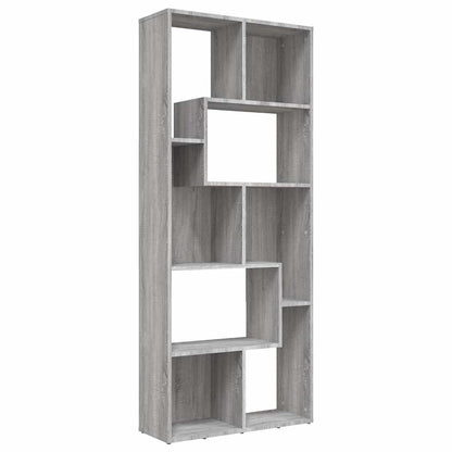 Libreria Grigio Sonoma 67x24x161 cm in Legno Ingegnerizzato | homemem39
