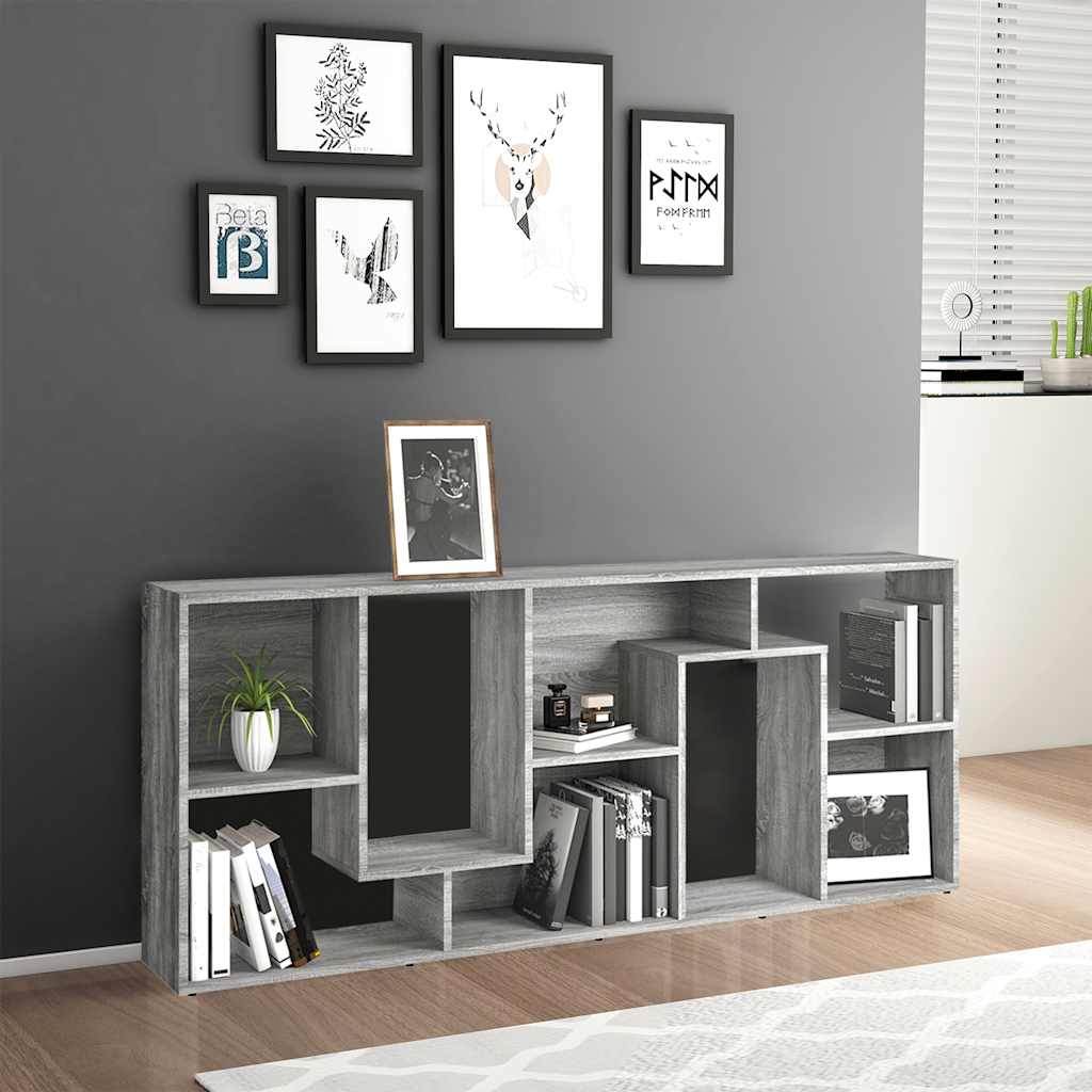 Libreria Grigio Sonoma 67x24x161 cm in Legno Ingegnerizzato | homemem39