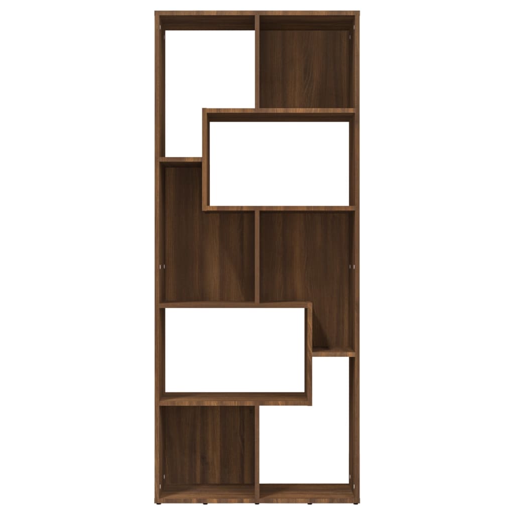 Libreria Rovere Marrone 67x24x161 cm in Legno Multistrato - homemem39