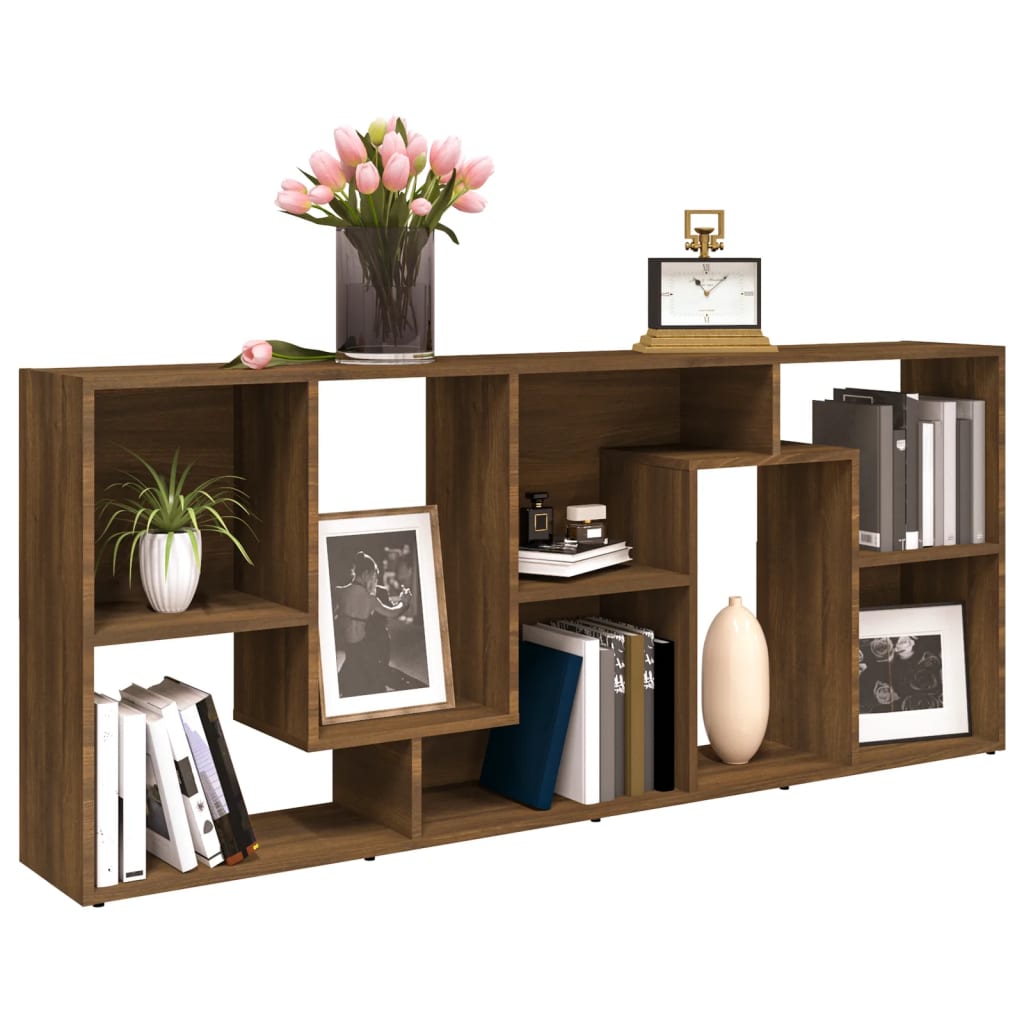 Libreria Rovere Marrone 67x24x161 cm in Legno Multistrato - homemem39