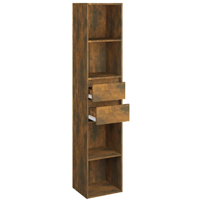 Libreria Rovere Fumo 36x30x171 cm in Legno Multistrato | homemem39