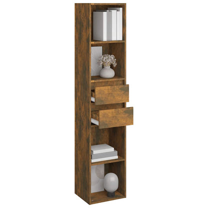 Libreria Rovere Fumo 36x30x171 cm in Legno Multistrato | homemem39